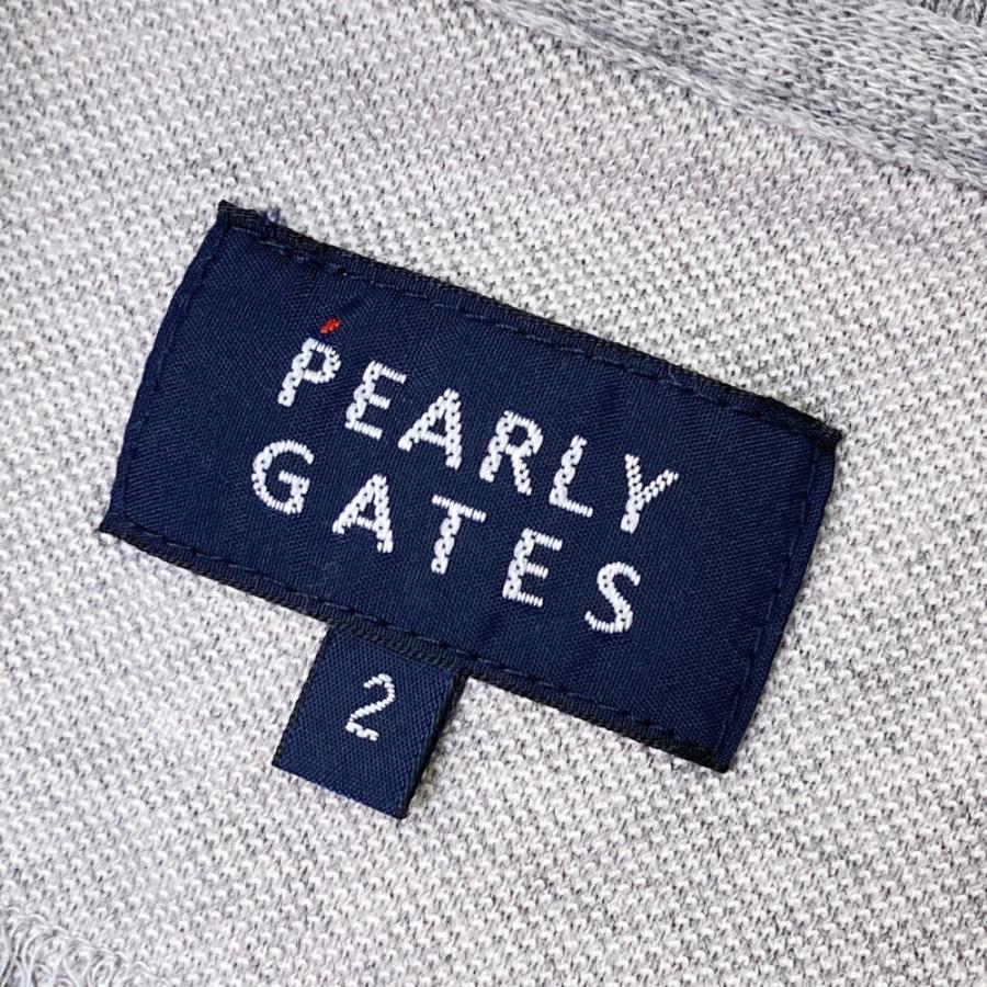 PEARLY GATES パーリーゲイツ  半袖ポロシャツ  グレー系 2 ゴルフウェア レディース_2