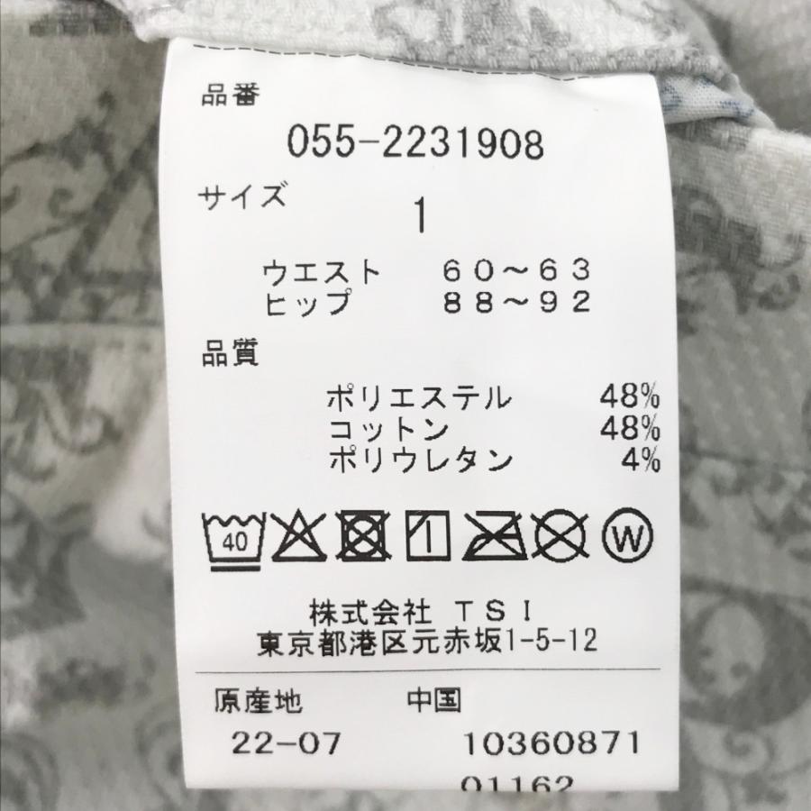 PEARLY GATES パーリーゲイツ 2022年モデル ストレッチ パンツ 総柄 ホワイト系 1 ゴルフウェア レディースの画像