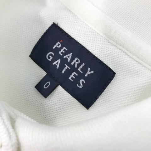 PEARLY GATES（パーリーゲイツ） 半袖ポロシャツ ニコちゃん ホワイト