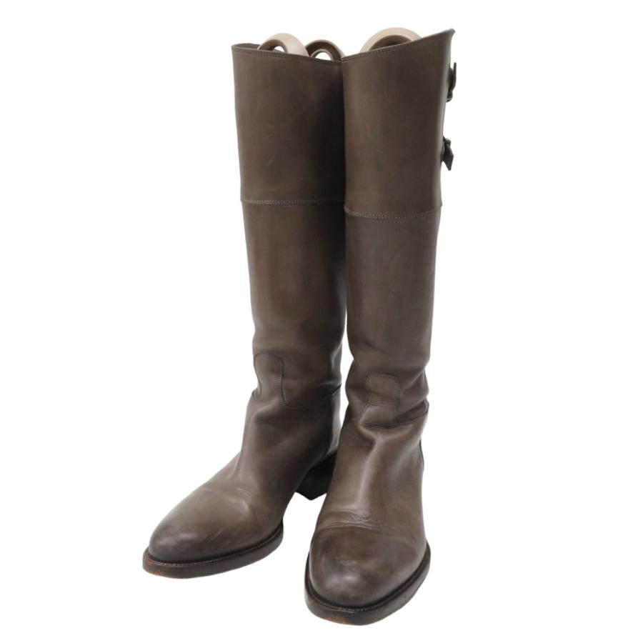 SARTORE サルトル ロングブーツ グレー系 36 レディース : ブランド