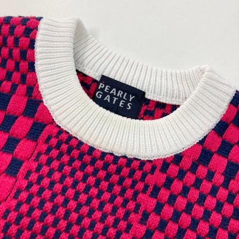 PEARLY GATES（パーリーゲイツ） ニットベスト ピンク系 0 ゴルフ
