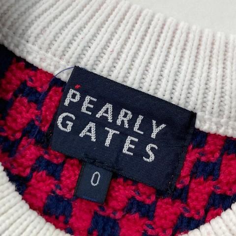 PEARLY GATES（パーリーゲイツ） ニットベスト ピンク系 0 ゴルフ
