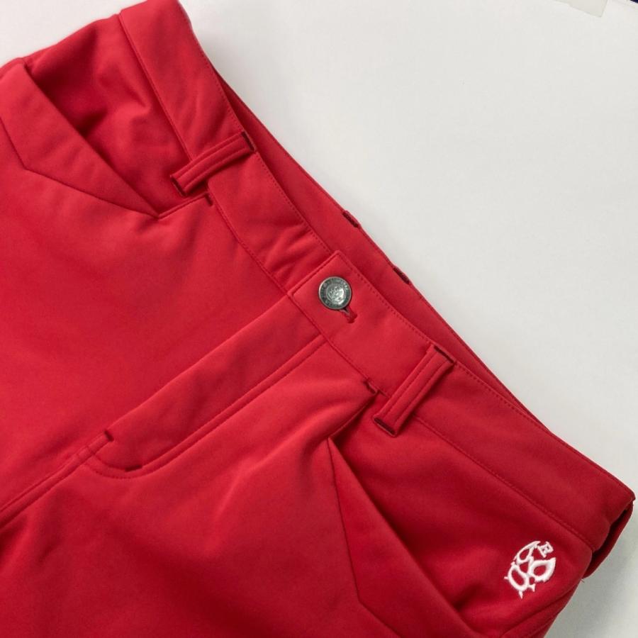 美品】RUSSELUNO ラッセルノ ストレッチパンツ レッド系 5 ゴルフ  