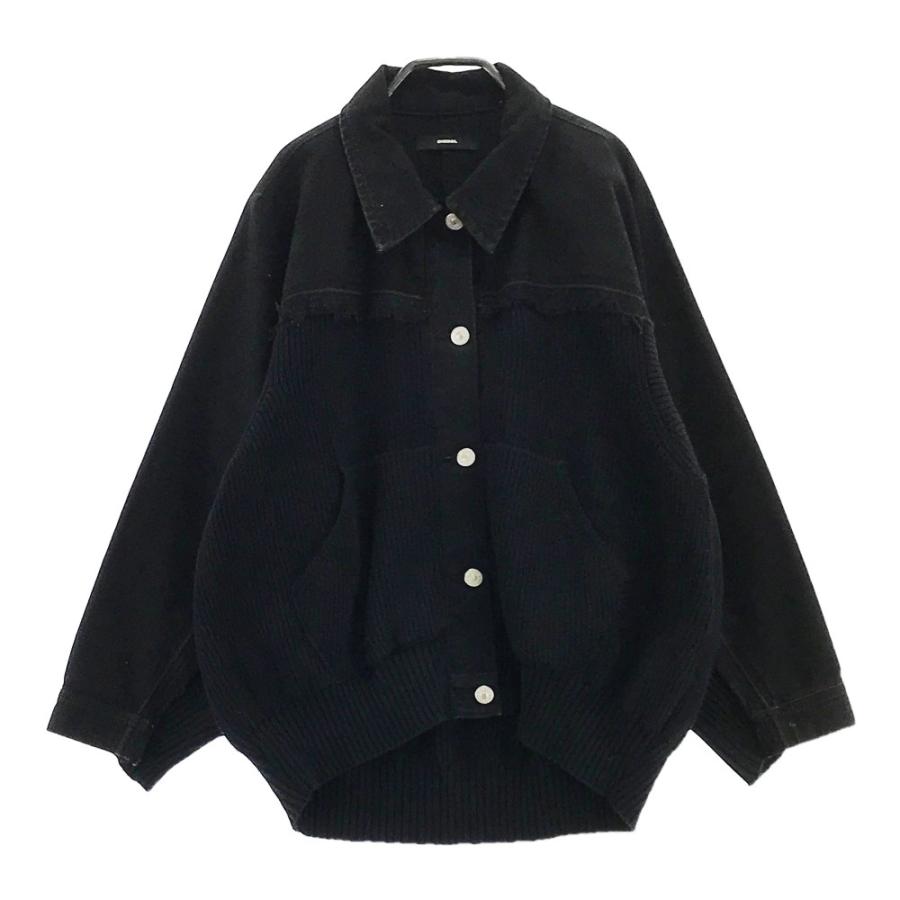 DIESEL ディーゼル M-COMBY ニット デニム ジャケット ブラック系 S 