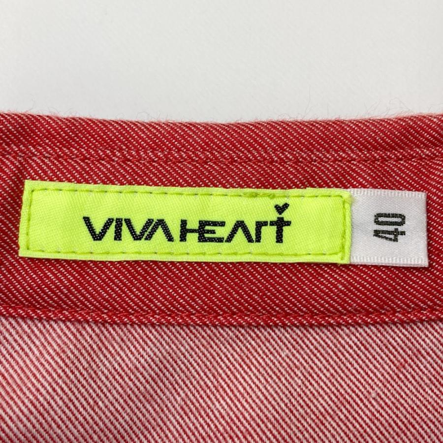 VIVA HEART（ビバハート） 長袖ワンピース レッド系 40 ゴルフウェア