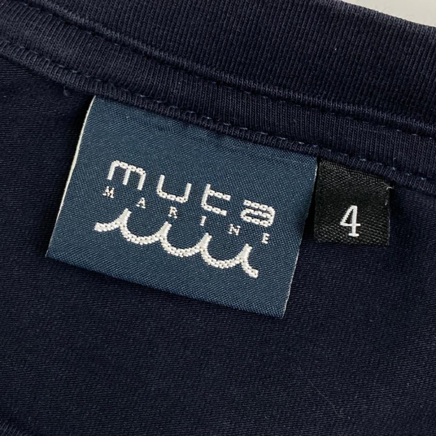 MUTA MARINE ムータマリン  クルーネック 半袖Tシャツ  ネイビー系 4 ゴルフウェア メンズ｜stst-used｜03