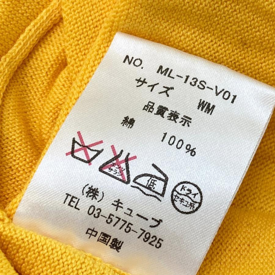 【MARK&LONA】 Vネックニット セーター XL アイボリー ゴルフ MARK&LONA（マークアンドロナ） Vネック長袖ニットセーター イエロー系