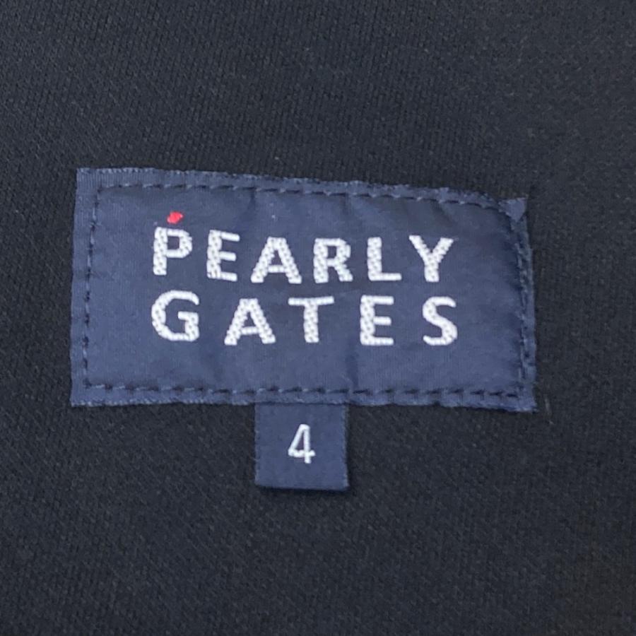 PEARLY GATES パーリーゲイツ  ハーフパンツ ロゴ刺繍  ブラック系 4 ゴルフウェア メンズ｜stst-used｜03