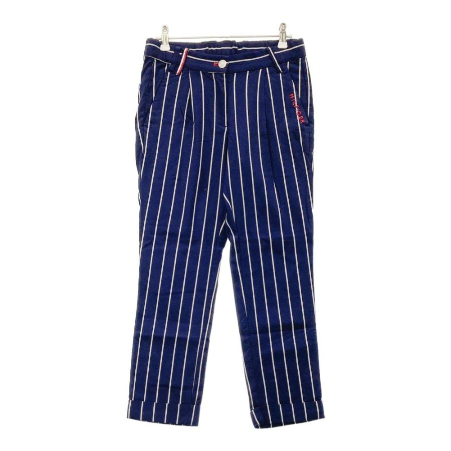 【美品】DECEMBERAY ストライプ ゴルフパンツ M ネイビー TOMMY HILFIGER GOLF（トミー ヒルフィガー ゴルフ） トミー
