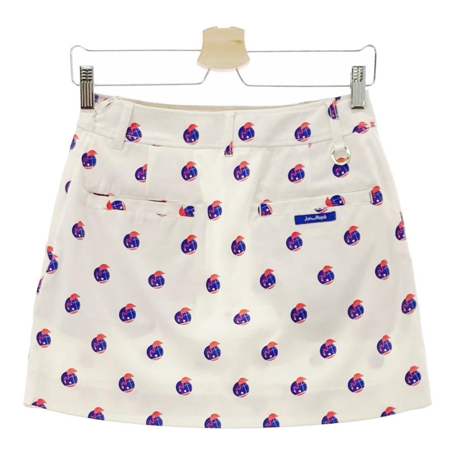 Jun & Rope ゴルフスカート JUN&ROPE' JUN&ROPE ジュン アンド ロペ スカート 総柄 ホワイト