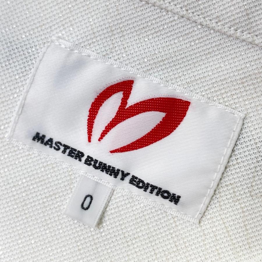 MASTER BUNNY EDITION マスターバニーエディション  半袖ポロシャツ 総柄 ホワイト系 0 ゴルフウェア レディースの画像