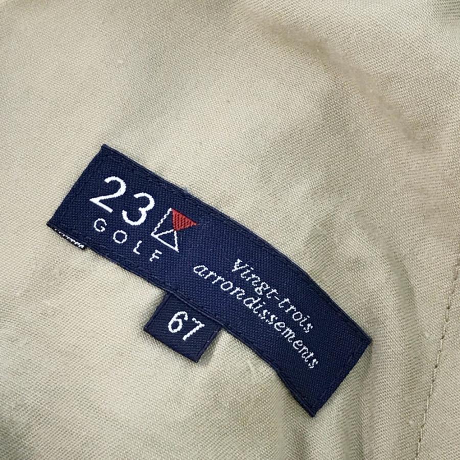 23区GOLF ニジュウサンクゴルフ ストレッチパンツ ストライプ柄