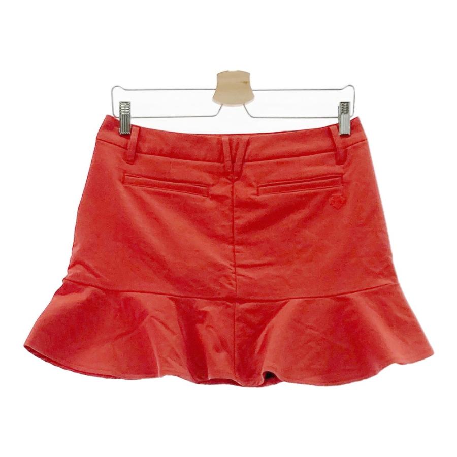 DESCENTE GOLF デサントゴルフ スカート レッド系 L ゴルフウェア