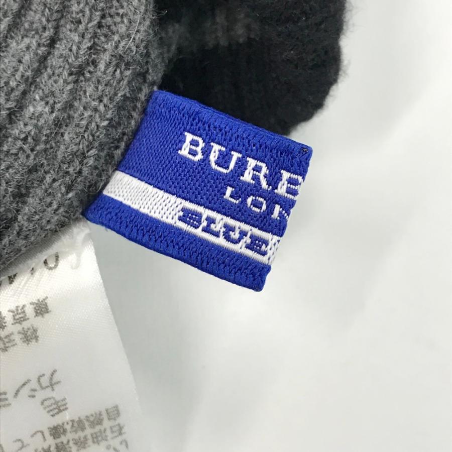 BURBERRY バーバリー  タートルネック ニットセーター ボーダー柄 グレー系 38 レディース｜stst-used｜04