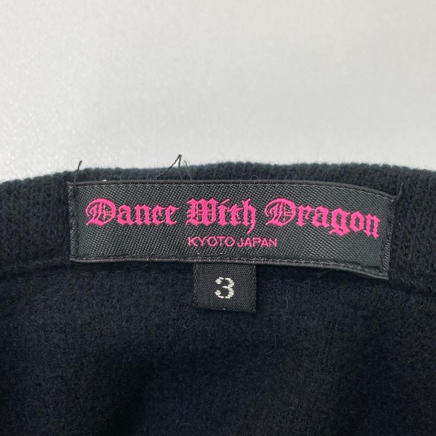 DANCE WITH DRAGON ダンスウィズドラゴン  ハーフジップ切替ニットセーター  ブラック系 3 ゴルフウェア レディース_2