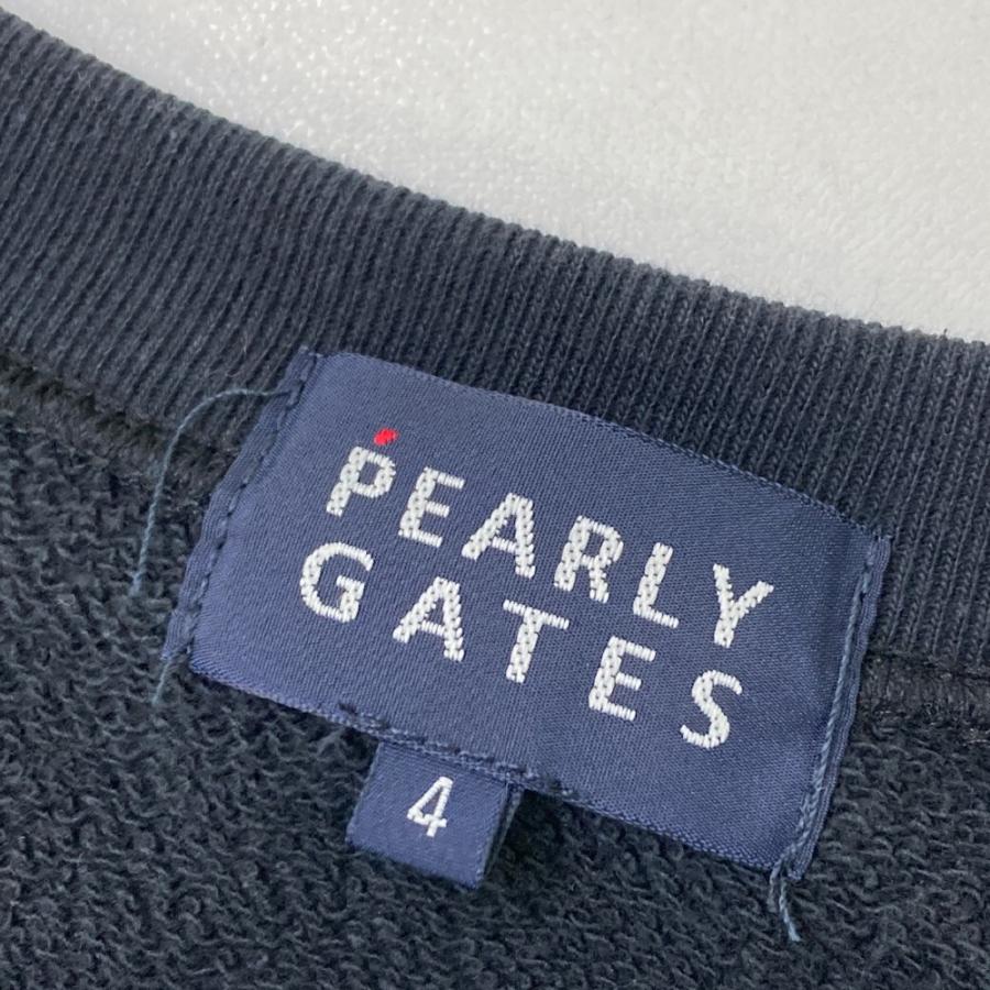 PEARLY GATES ゴルフ用ネイビー スウェット サイズ4 PEARLY GATES ゴルフ用ネイビー スウェット サイズ4