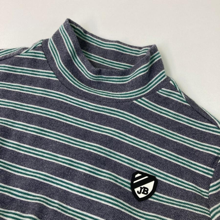 JACK BUNNY ジャックバニー ハイネック 長袖Tシャツ ボーダー柄