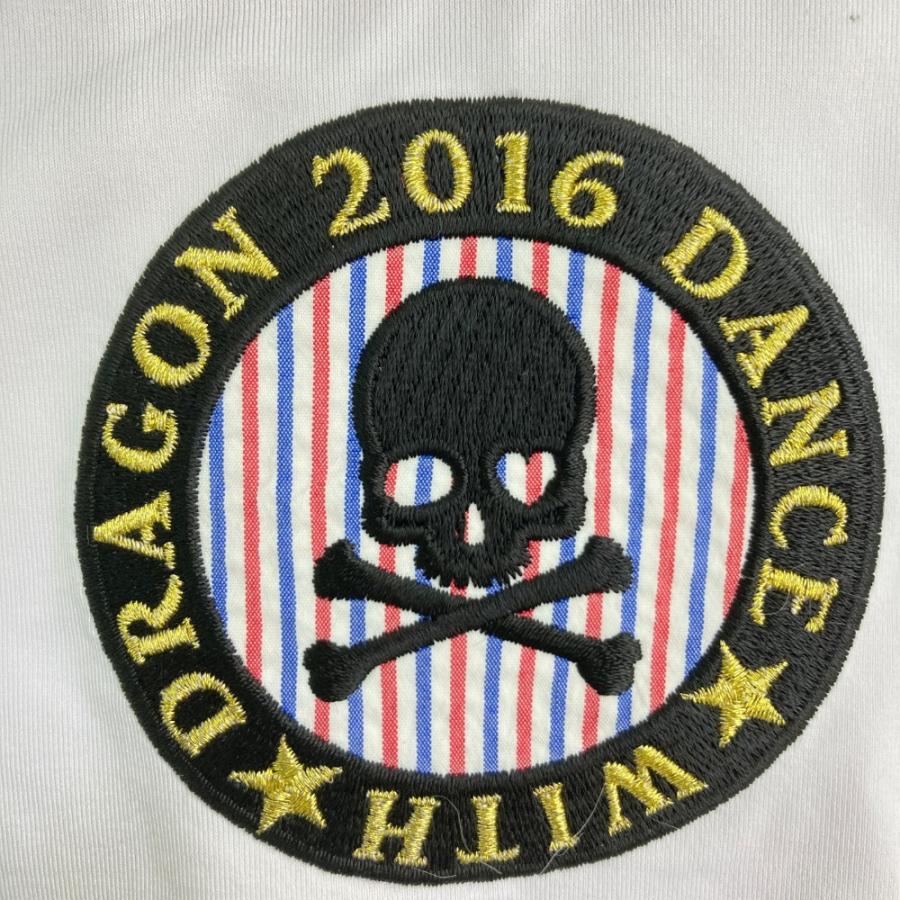 Dance With Dragon（ダンスウィズドラゴン） 半袖ポロシャツ ホワイト