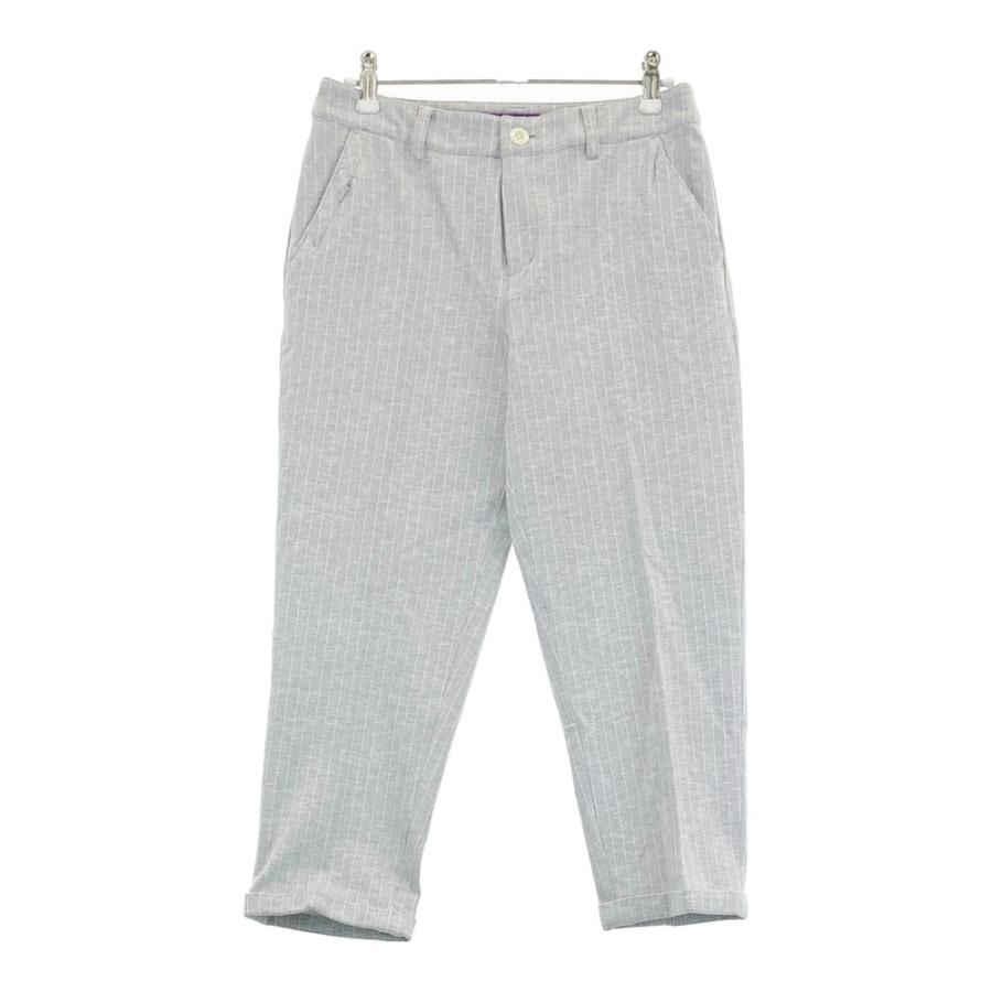 ビームスゴルフ　BEAMS GOLF クロップドパンツ　グレー　M BEAMS GOLF（ビームス ゴルフ） クロップドパンツ ストライプ柄 グレー
