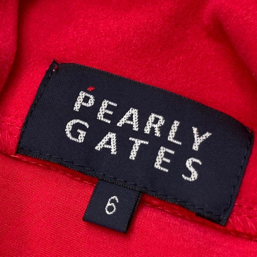 PEARLY GATES パーリーゲイツ ハーフジップ 長袖Tシャツ レッド系 6