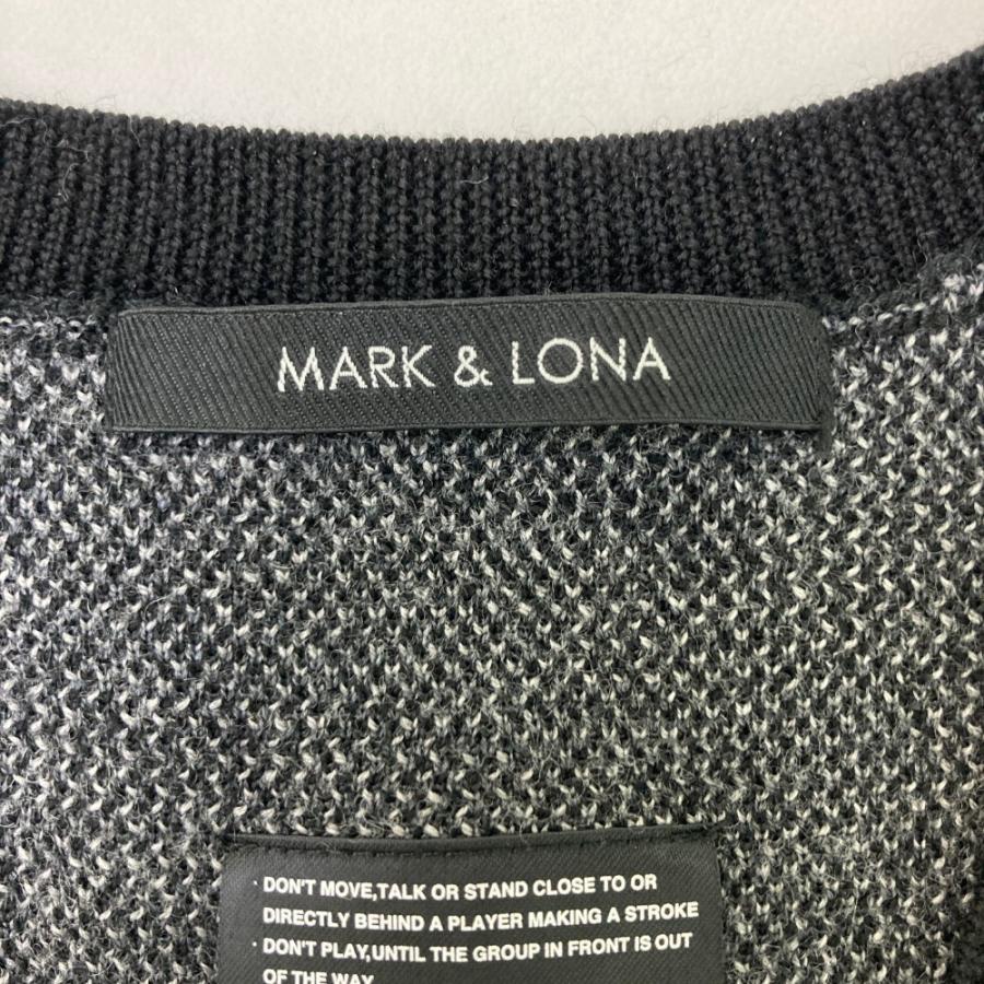 MARK&LONA マークアンドロナ ニットベスト カモフラ柄 グレー系 S