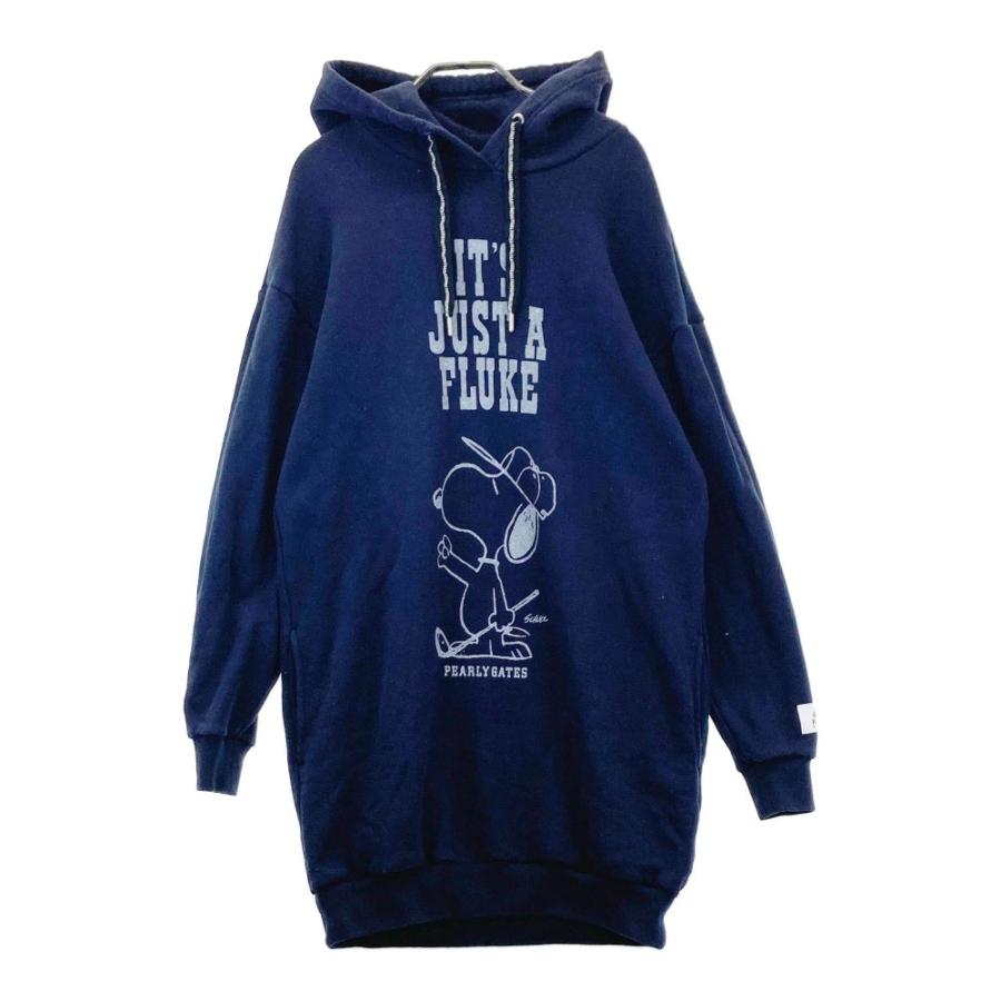 PEARLY GATES パーリーゲイツ ×PEANUTS 裏起毛 スウェットワンピース 