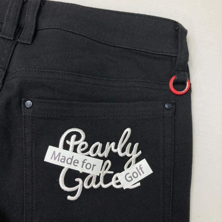 パーリーゲイツ PEARLYGATES ストレッチパンツ ブラック 黒 サイズ0 TEXBRIDクォーターゲージジョガーパンツ | PEARLY GATES