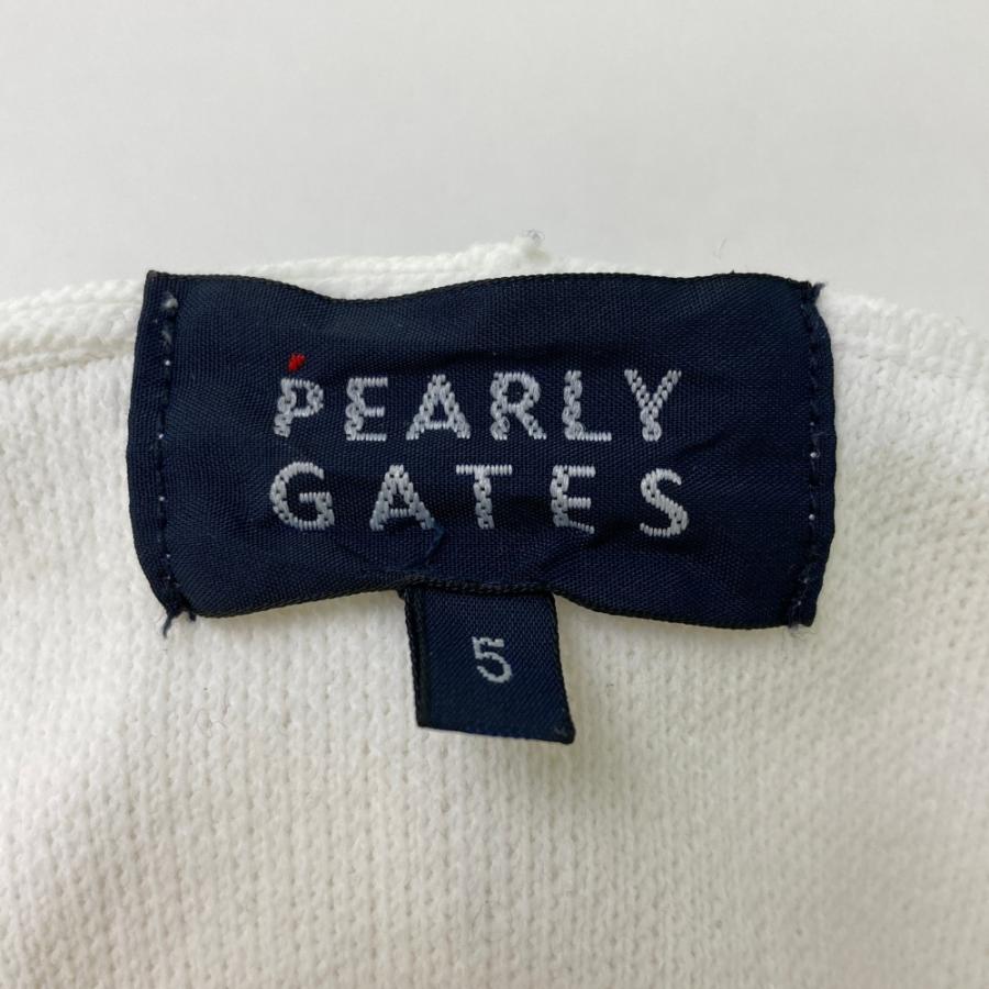 PEARLY GATES パーリーゲイツ ニットパーカー ホワイト系 5 ゴルフ  