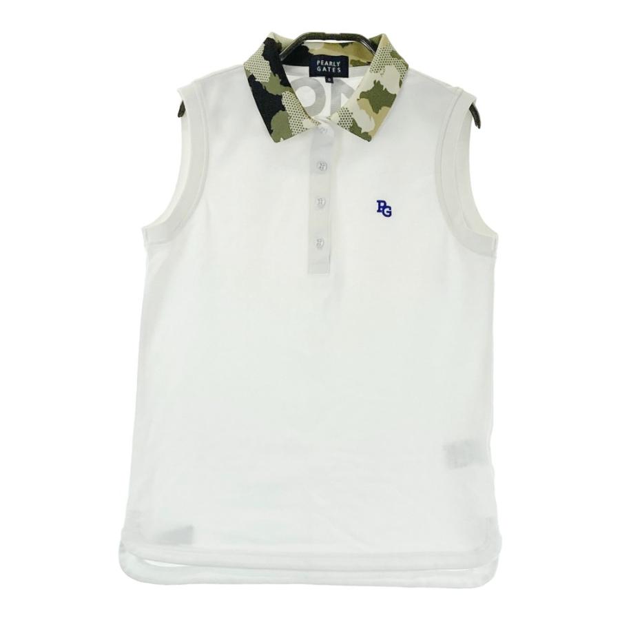 PEARLY GATES（パーリーゲイツ） ノースリーブ ポロシャツ ホワイト系