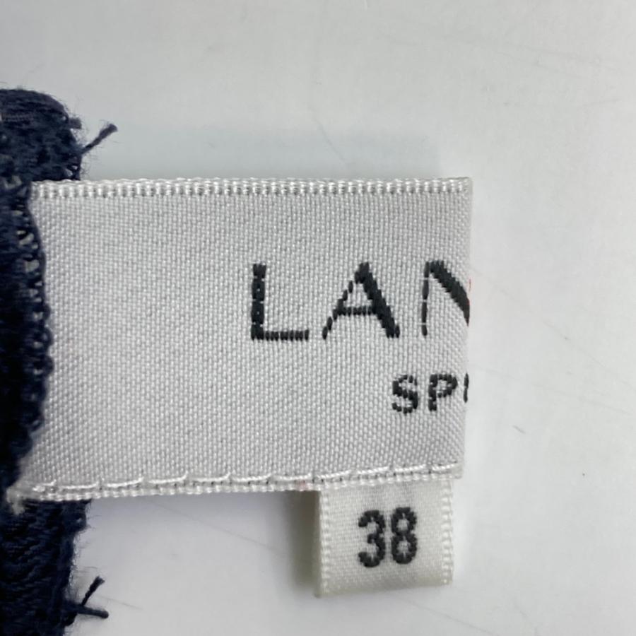 LANVIN SPORT ランバン スポール  フード付 フルジップ 切替 半袖ワンピース ボーダー柄 ネイビー系 38 ゴルフウェア レディース｜stst-used｜05