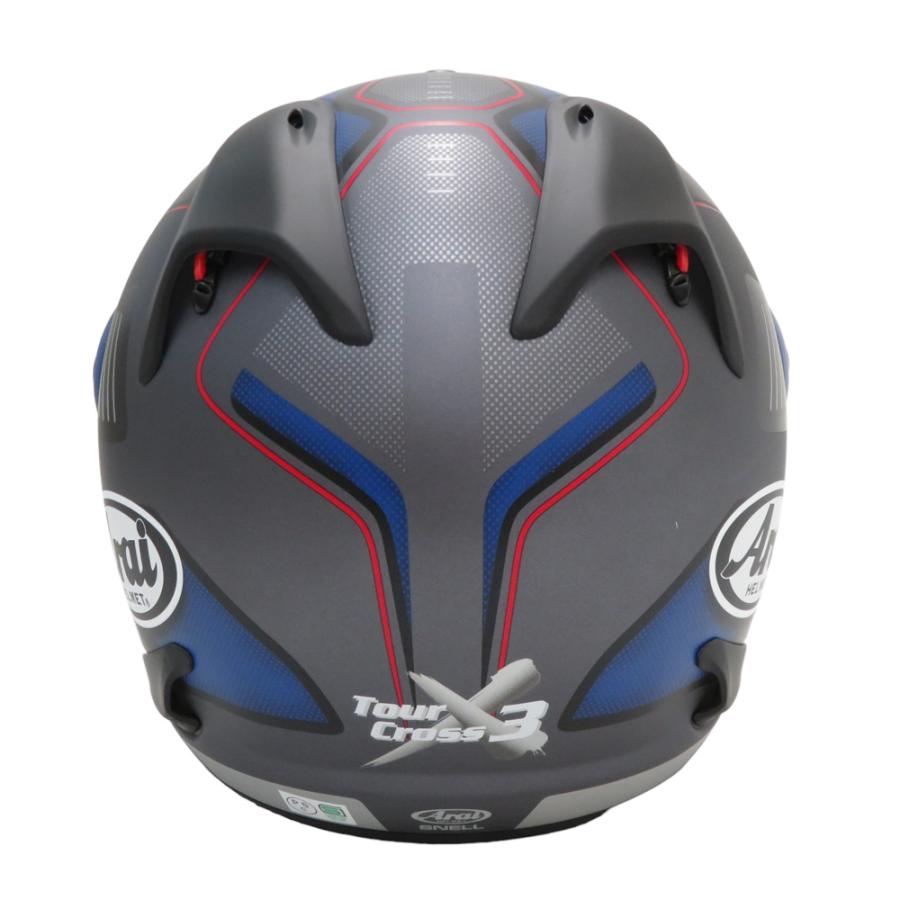 【美品】ARAI アライ 2024年製造 ヘルメット ツアークロス3 ビジョン グレー系 61.62cm バイクウェア メンズ｜stst-used｜04