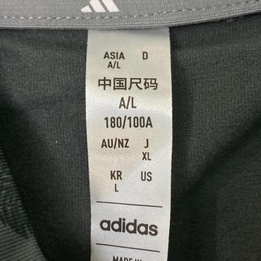 【新品】ADIDAS GOLF アディダスゴルフ 2023年モデル ハイネック 長袖Tシャツ ボタニカル 総柄 グレー系 XL ゴルフウェア メンズ｜stst-used｜03