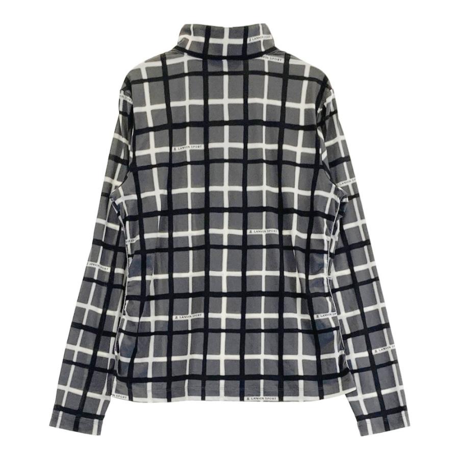 LANVIN SPORT ランバン スポール ハーフジップ 長袖 Tシャツ チェック 
