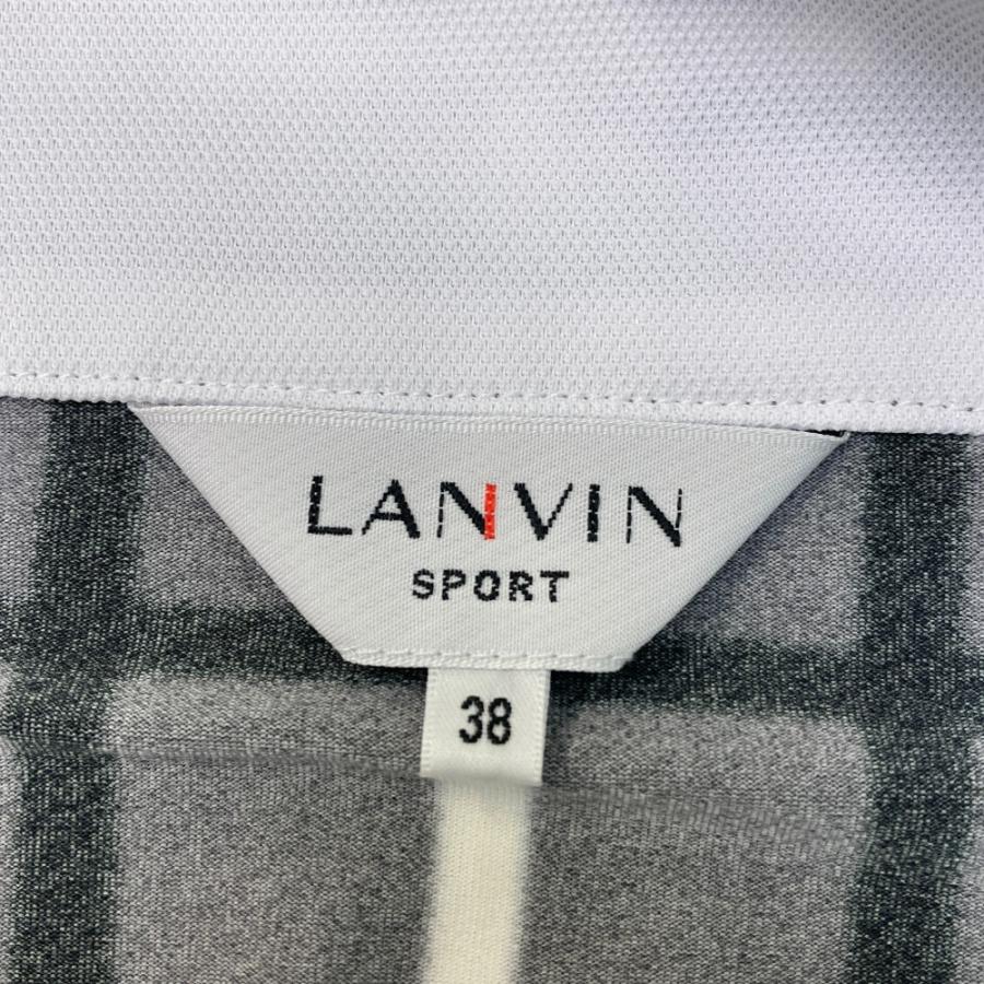 LANVIN SPORT ランバン スポール ハーフジップ 長袖 Tシャツ チェック 