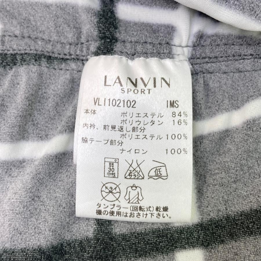 LANVIN SPORT ランバン スポール ハーフジップ 長袖 Tシャツ チェック 