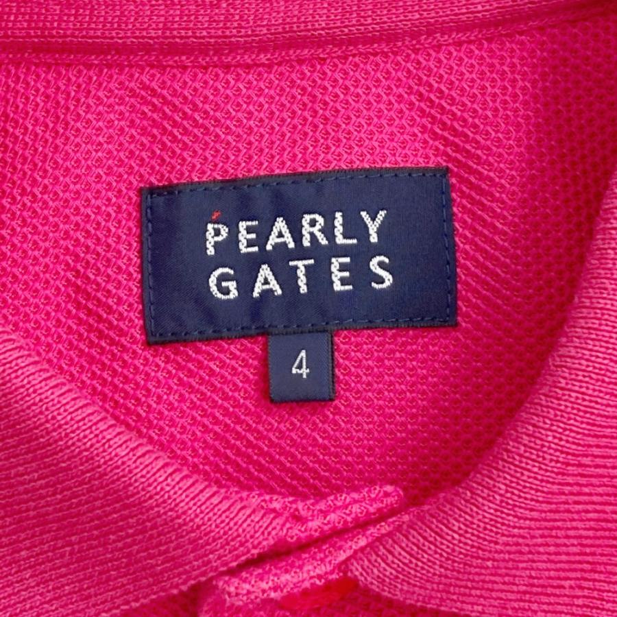PEARLY GATES パーリーゲイツ  半袖ポロシャツ  ピンク系 4 ゴルフウェア メンズ｜stst-used｜03