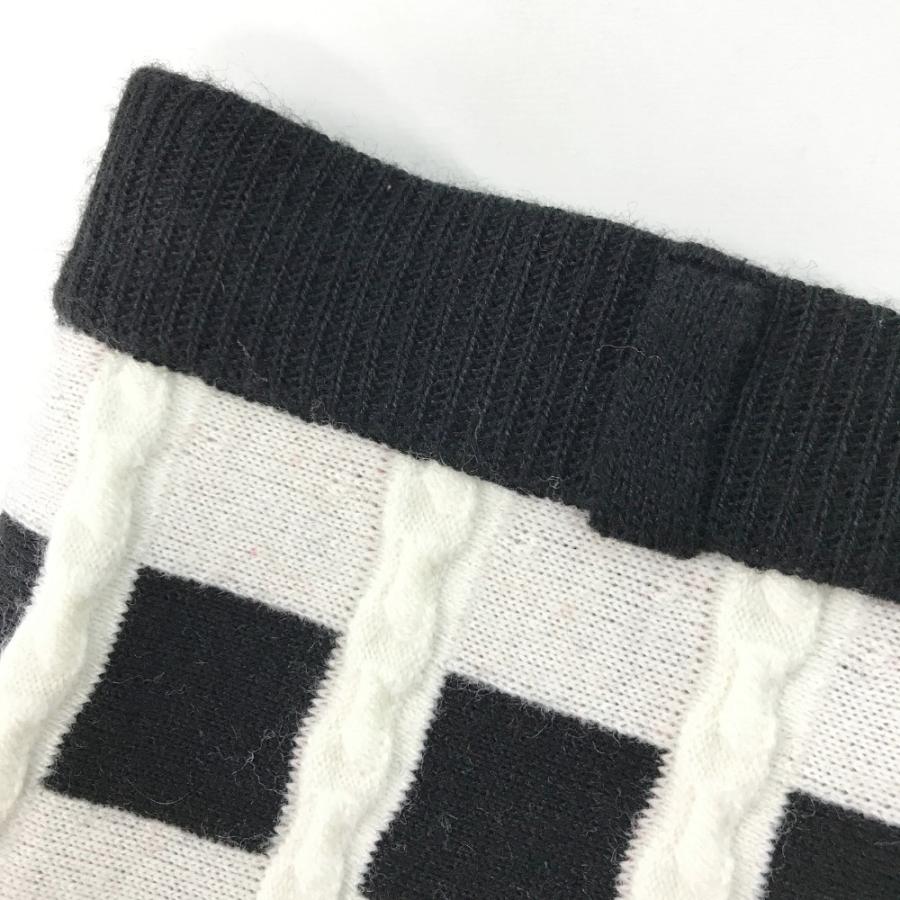 【美品】アルチビオ ニットスカート　36 archivio（アルチビオ） ニットスカート チェック柄 ホワイト系 36