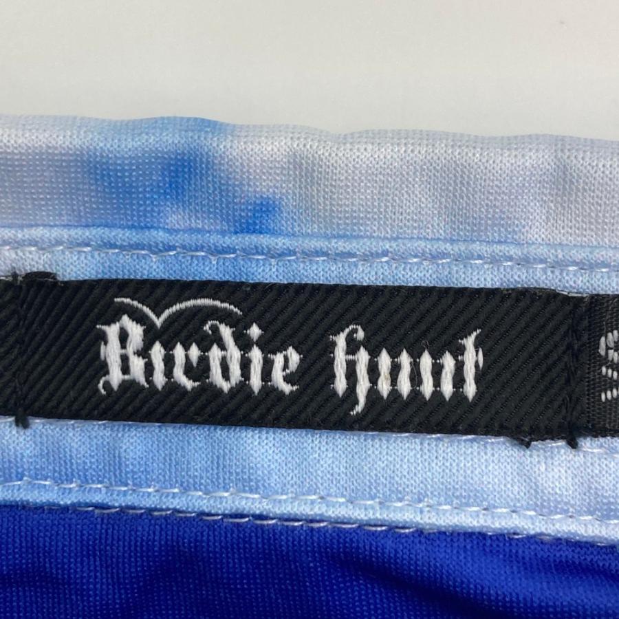 BIRDIE HUNT バーディーハント 半袖ポロシャツ ボタンダウン 青空 総柄