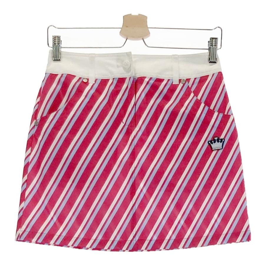 and per se ピンク スカート M and per se AND PER SE アンパスィ スカート ストライプ柄 ピンク系 M