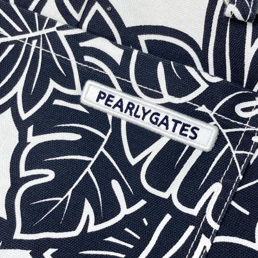 PEARLY GATES（パーリーゲイツ） ストレッチスカート 総柄 ネイビー系