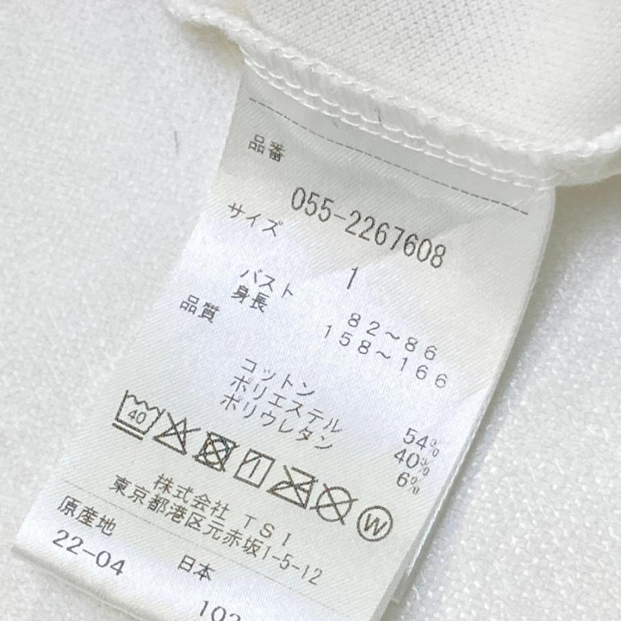 PEARLY GATES パーリーゲイツ 2022年 半袖ハイネックTシャツ  ホワイト系 1 ゴルフウェア レディースの画像
