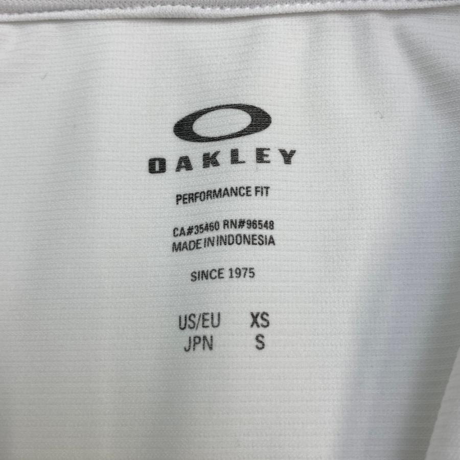 OAKLEY オークリー FOA403604 ハーフジップ半袖 Tシャツ  ホワイト系 S ゴルフウェア メンズ｜stst-used｜03