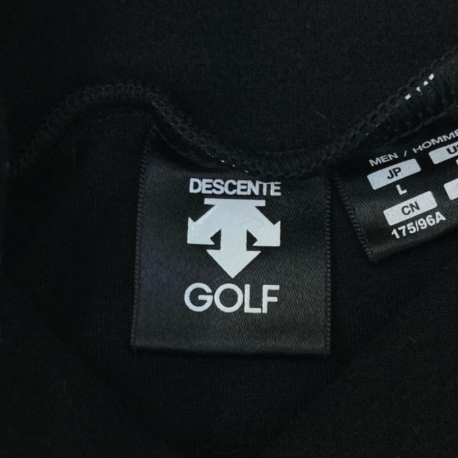 DESCENTE GOLF デサントゴルフ  起毛 タートルネック 長袖Tシャツ  ブラック系 L ゴルフウェア メンズ｜stst-used｜03