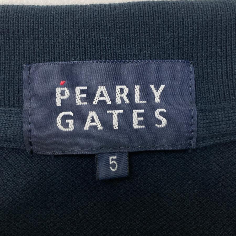 PEARLY GATES パーリーゲイツ ×PEANUTS 半袖ポロシャツ スヌーピー  ネイビー系 5 ゴルフウェア メンズ｜stst-used｜04