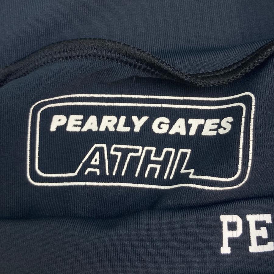 PEARLY GATES パーリーゲイツ  ハイネック 長袖 インナーTシャツ  ネイビー系 5 ゴルフウェア メンズ｜stst-used｜03