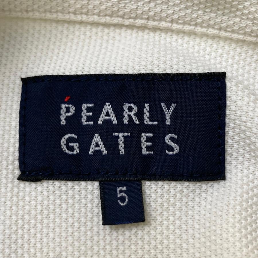 【サンプル品】PEARLY GATES パーリーゲイツ 長袖 ポロシャツ 5 PEARLY GATES（パーリーゲイツ） 30周年モデル 長袖ポロシャツ ボタン