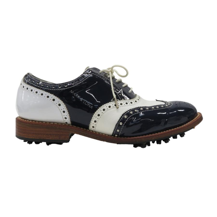MARK&LONA マークアンドロナ ゴルフシューズ ウイングチップ スカル  