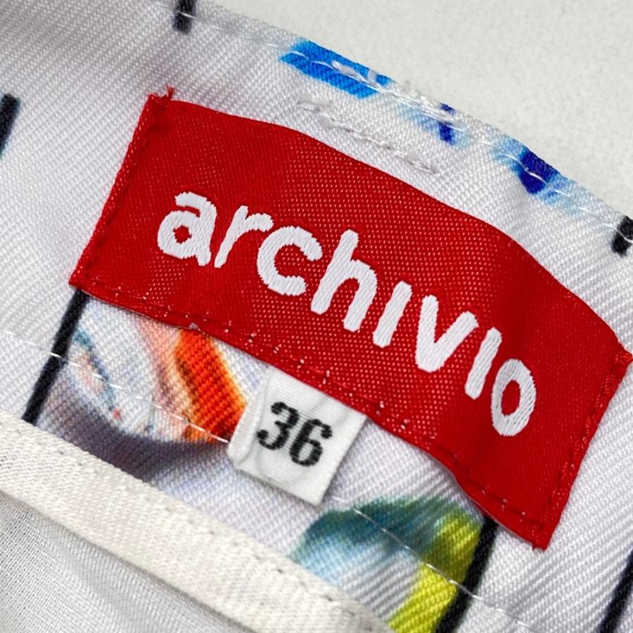ARCHIVIO アルチビオ  スカート 総柄 ホワイト系 36 ゴルフウェア レディースの画像