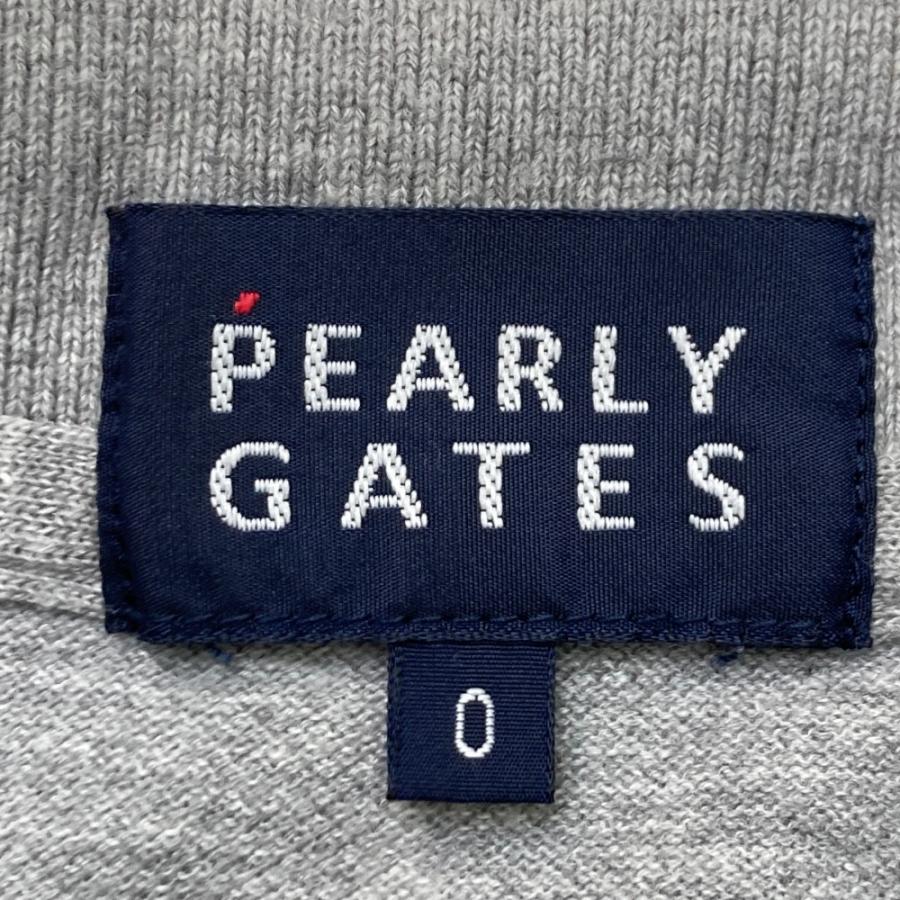 PEARLY GATES（パーリーゲイツ） 半袖ポロシャツ 89ワッペン グレー系