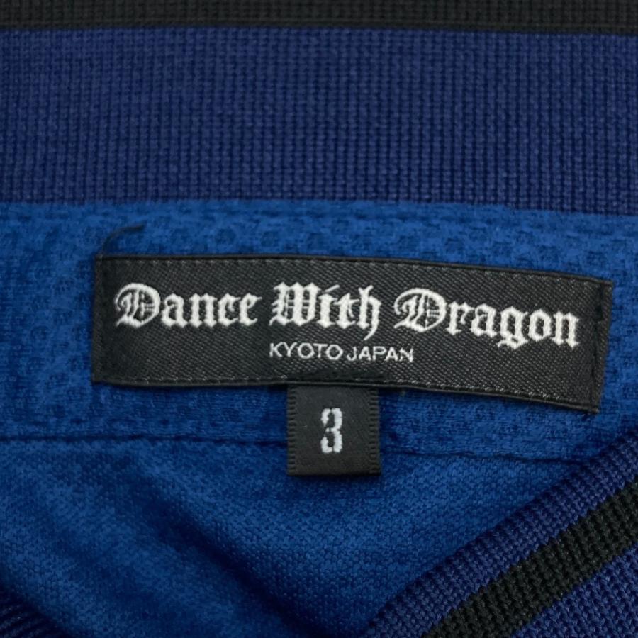 美品✨ダンスウィズドラゴン 半袖 ポロシャツ サイズ2 黒 カモフラ 龍